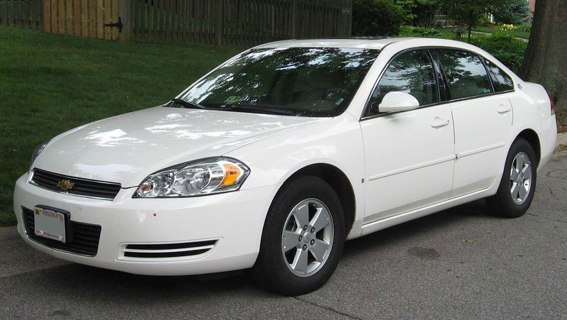 White 2007 Chevrolet Impala, part of the ninth generation of Impalas known for transmission problems